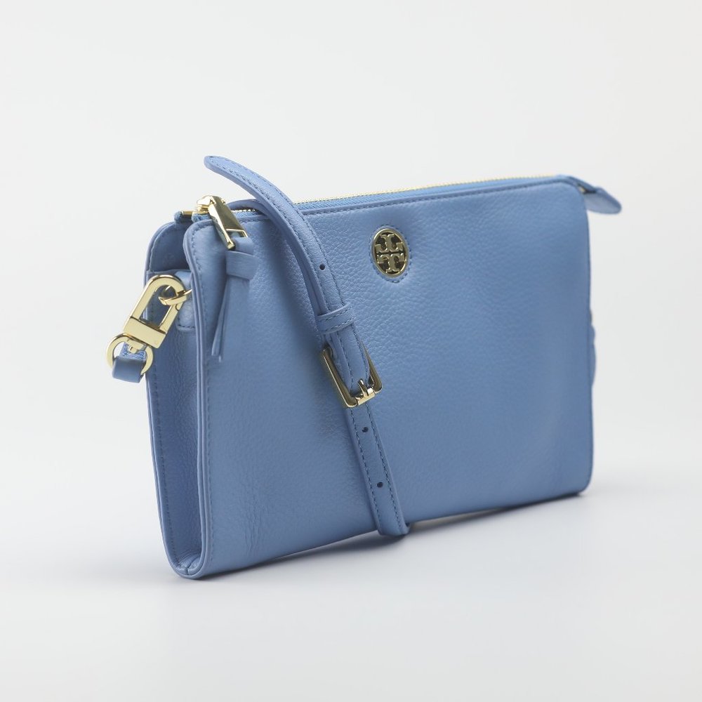 Tory Burch Brody Pebbled Wallet Crossbody
